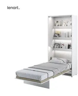 Dig-net nábytek Sklápěcí postel Lenart BED CONCEPT BC-03 bílá | 90 x 200 cm