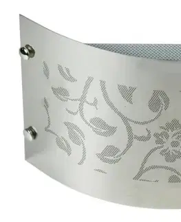 Chromovaná kovová nástěnná lampa 40W E14 Aluno