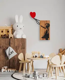 Dekorativní dřevěný doplněk na zeď Banksy - 15