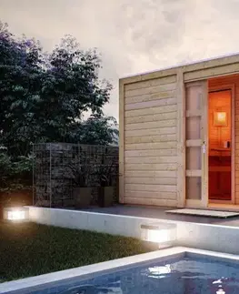 Venkovní finská sauna s předsíní 276 x 276 cm Dekorhome