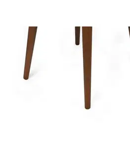 Sada jídelních židlí Alfa Brown and Walnut, 2 ks