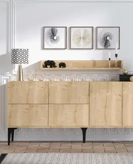 Skříňka s poličkou Stella Sapphire Oak