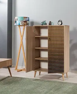 Skříňka Mega Sonoma Oak Stripes I