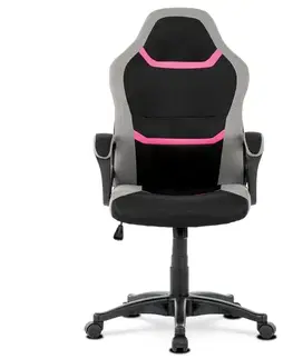 Autronic KA-L611 PINK Kancelářská židle
