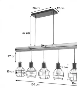 Závěsná lampa Dekorhome