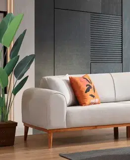 Trojmístná rozkládací pohovka Kapri 3 Seater - Cream