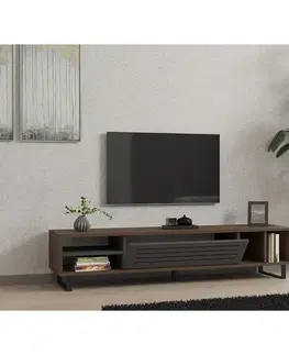 Televizní stolek Eray Walnut and Anthracite