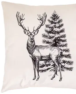 4Home Povlak na polštářek Woodland Stag, 45 x 45 cm