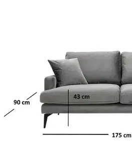 Pohovka Papira 2 Grey