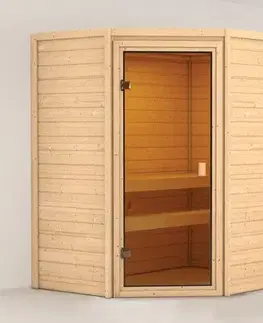 Interiérová finská sauna 195 x 145 cm Dekorhome