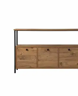 Skříňka Solace Atlantic Pine and Black