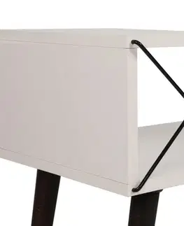 Noční stolek Cross - White