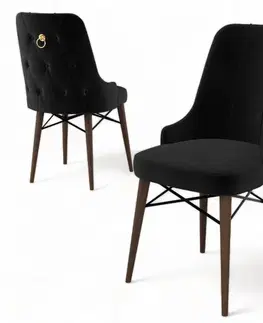 Sada židlí (4 kusy) Pare - Black, Brown