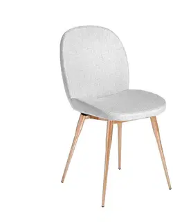 Estila Stylová židle Forma Moderna s nožičkami ve zlaté barvě 82cm