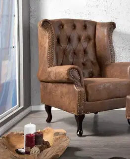 Chesterfield křeslo MIDAS Dekorhome