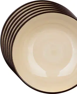 Banquet Sada 6 hlubokých talířů Palas 18 cm, krémová