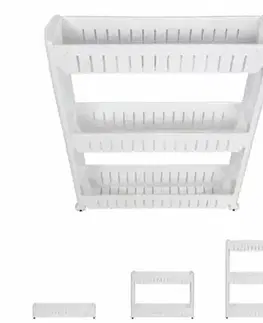 4Home Úzký odkládací regál na kolečkách Slim Jim
