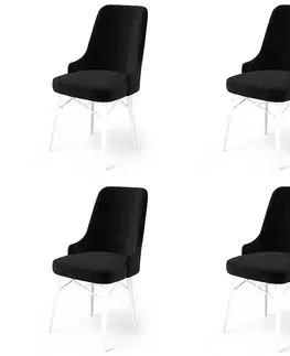 Sada židlí (4 kusy) Pare - Black, White
