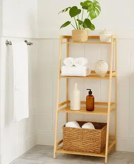 Koupelnový regál WABISABI LADDER 4, bambusový