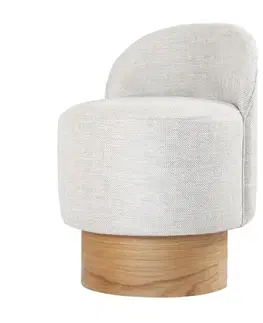 Taburet  Barren Puf Light Grey