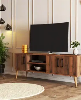 Televizní stolek Exxen Walnut