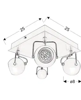 Lampa 98-25036 Tony 4X3W Led Gu10 černá