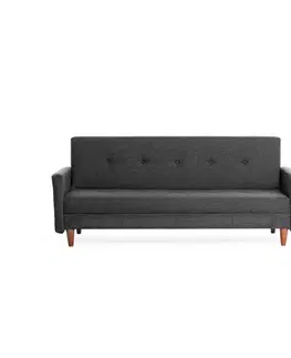Trojmístná rozkládací pohovka Hiko - Dark Grey