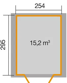 Dřevěný zahradní domek 316 Weka