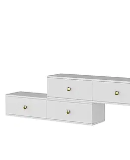 TV stolek Zuzu Double - White