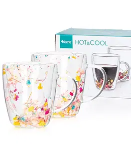 4Home Termo sklenice Floral Hot&Cool 300 ml, 2 ks