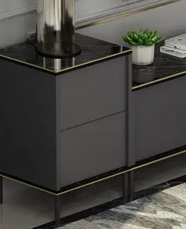Televizní stolek se skříňkami Imej Anthracite
