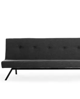 Trojmístná rozkládací pohovka Zola - Dark Grey