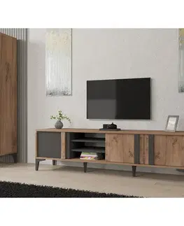 Televizní stolek Mengu Atlantic Pine and Anthracite