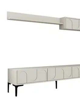 TV stěna / Sestava pod TV Lyon 2 - Cream, Black