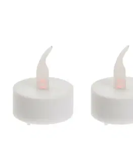 LED blikající čajové svíčky, 3,8 cm, sada 2 ks, na baterie, časovač