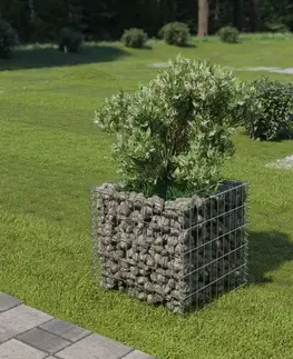 Gabionový vyvýšený záhon pozinkovaná ocel Dekorhome