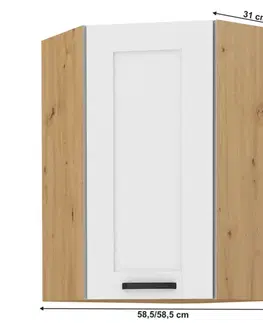 Horní skříňka rohová LULA 58x58 GN-90 1F Tempo Kondela