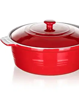 Banquet Forma zapékací kulatá s poklicí Culinaria Red 3 l, 3 l