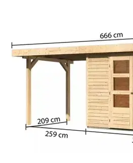 Dřevěný zahradní domek RETOLA 5 Lanitplast