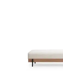 Puf Eti Oak Pouffe - White