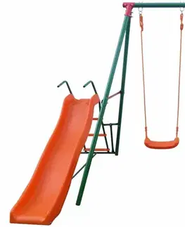 Zahradní dětské houpačky se skluzavkou 177 cm GH04657