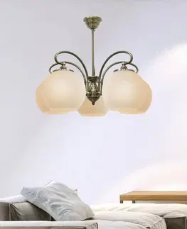 Lustr 5xE27 51cm patinovaná měď ORBIT