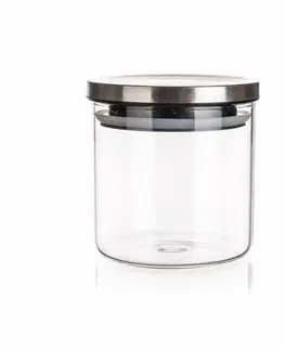 Dóza skleněná FREIA 650 ml, s víčkem, 0,65 l