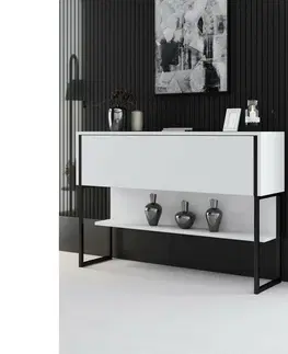 Komoda Luxe White and Black