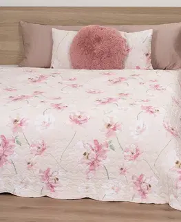 4Home Přehoz na postel Pink romance, 220 x 240 cm + 2x 40 x 40 cm