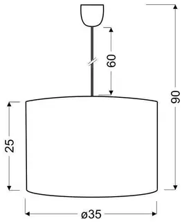Závěsná lampa 1xE27 35cm FARM