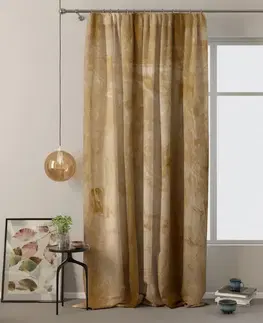 ArtFlhf Stínicí závěs VELVET PLEAT P | 140 x 270 cm Barva: Hořčicová