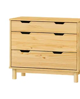 Komoda 2+1 zásuvky BONITO 2 lak