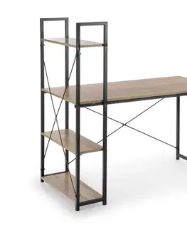 Stůl s regálem NARVIK B1 Halmar