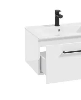ArtDef Skříňka pod umyvadlo FERATA D80 1S/45 | bílá 80 cm